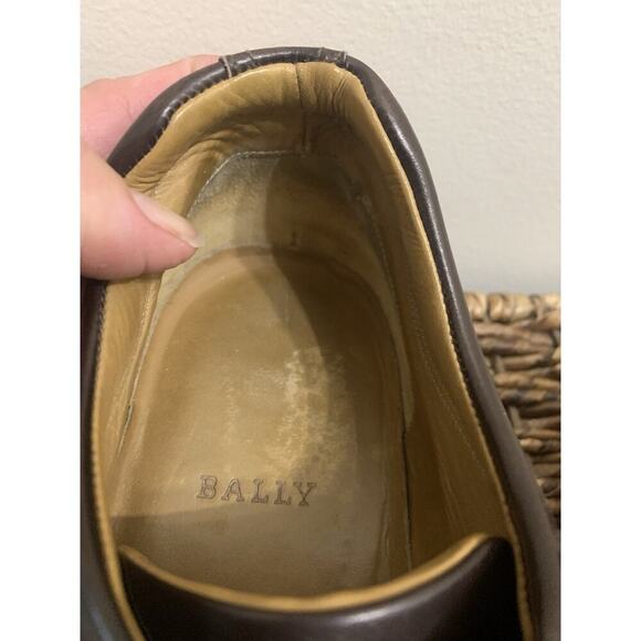 Bally Rutger Italian Oxford Lace Up Luxury Leather Soft Shoes Old Money 8.5 E - Picture 10 of 10
